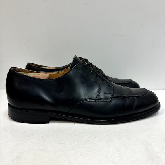 VERY GOOD Rancourt & Co. x Cole Haan Split Toe Derby Black Calf Made in USA 10.5 - Picture 2 of 14